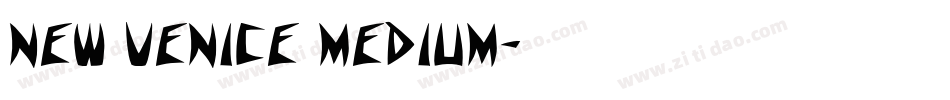 New Venice Medium字体转换